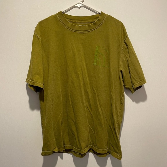 The North Face Men’s T-Shirt Green Gold Size Large - Picture 1 of 4